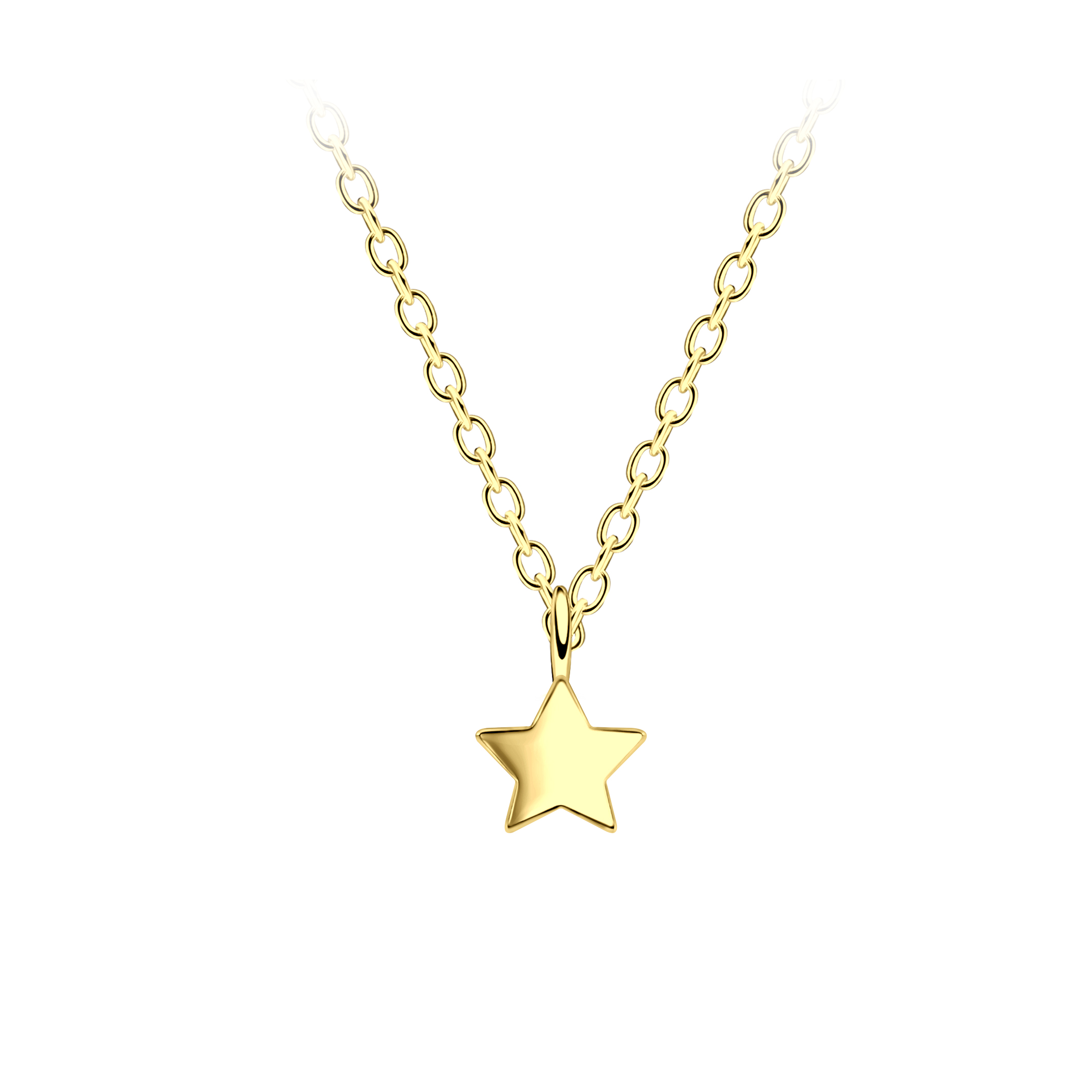 Collier étoile plaqué or - FR20829